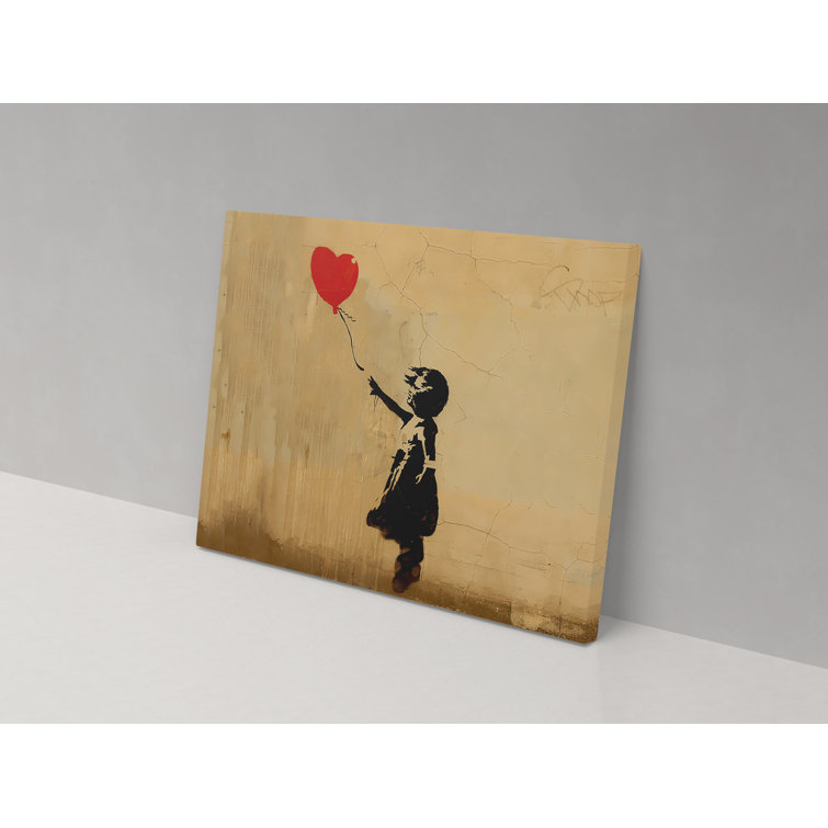 Banksy Mädchen Mit Ballon Statue 21cm | Harz Figur | Graffiti Kunst Dekoration